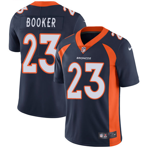 Nike Broncos #23 Devontae Booker Navy Blue Alternate Men's Stitched NFL Vapor Untouchable Limited Jersey - Click Image to Close